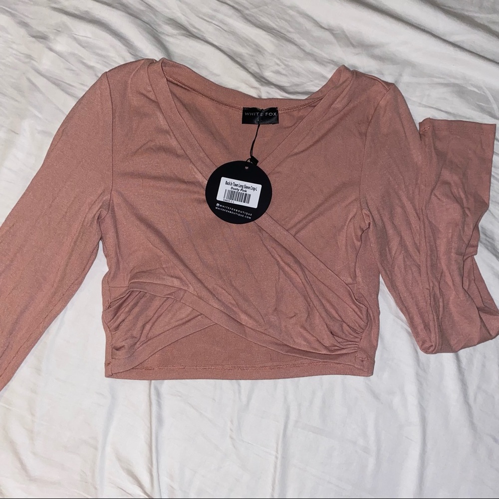 Long sleeve crop top